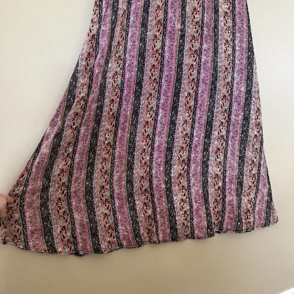 Soft Surroundings Boho Long Sleeve Maxi Dress Women M Earthy Esperanza Hippie - Picture 7 of 12